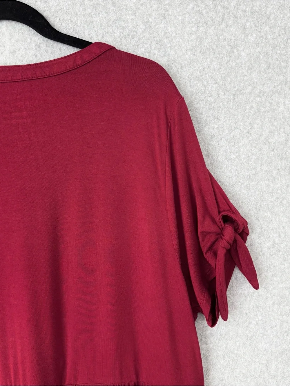 Torrid Super Soft Knit Top Tunic Womens 3X Red Stretch Casual Short Sleeve READ - Picture 9 of 15